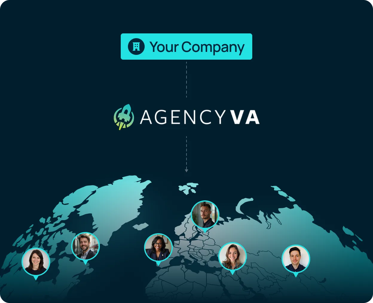 Agency VA coordinates multi-currency payments to an international team.