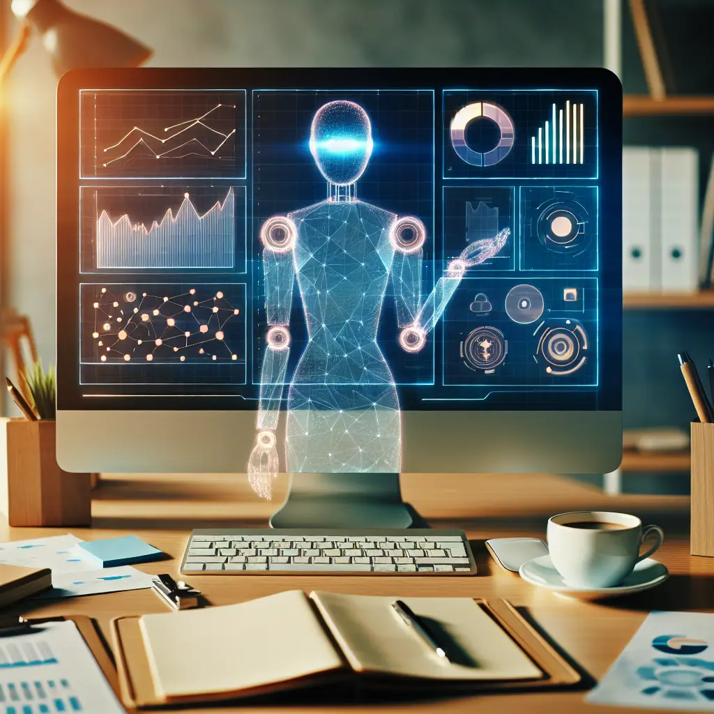 Artistic picture depicting Automating repetitive tasks with virtual assistants for Agency VA and the AVA remote worker software.
